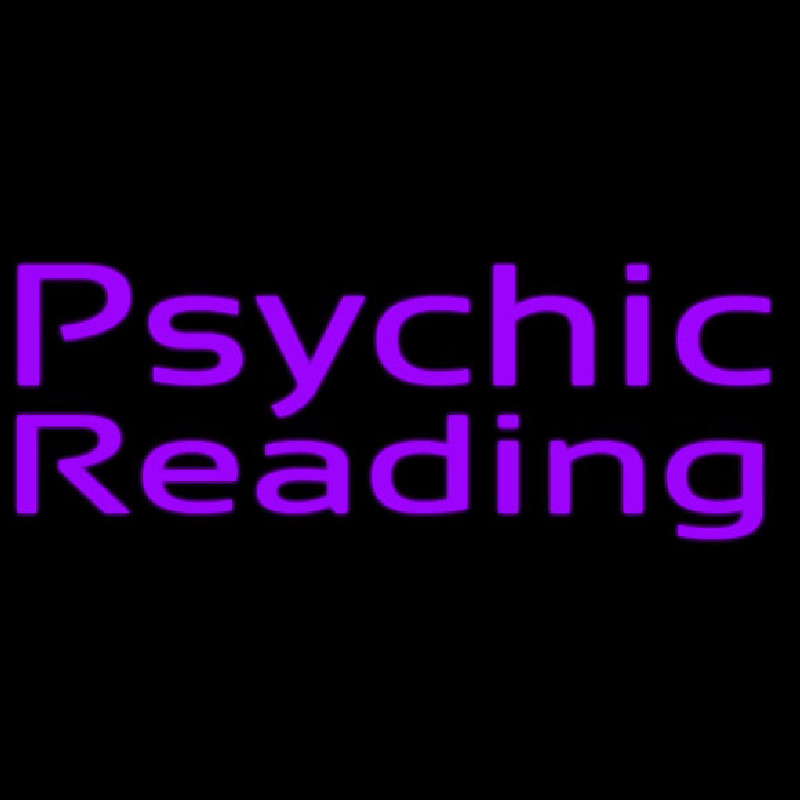 Purple Psychic Reading Neonreclame