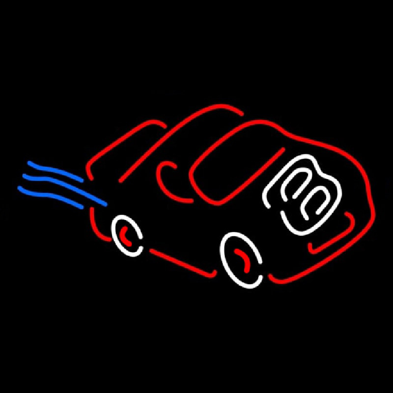 Racing Red Car Neonreclame