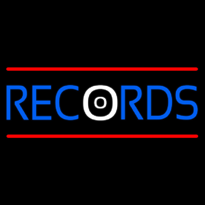 Records Red Line Neonreclame