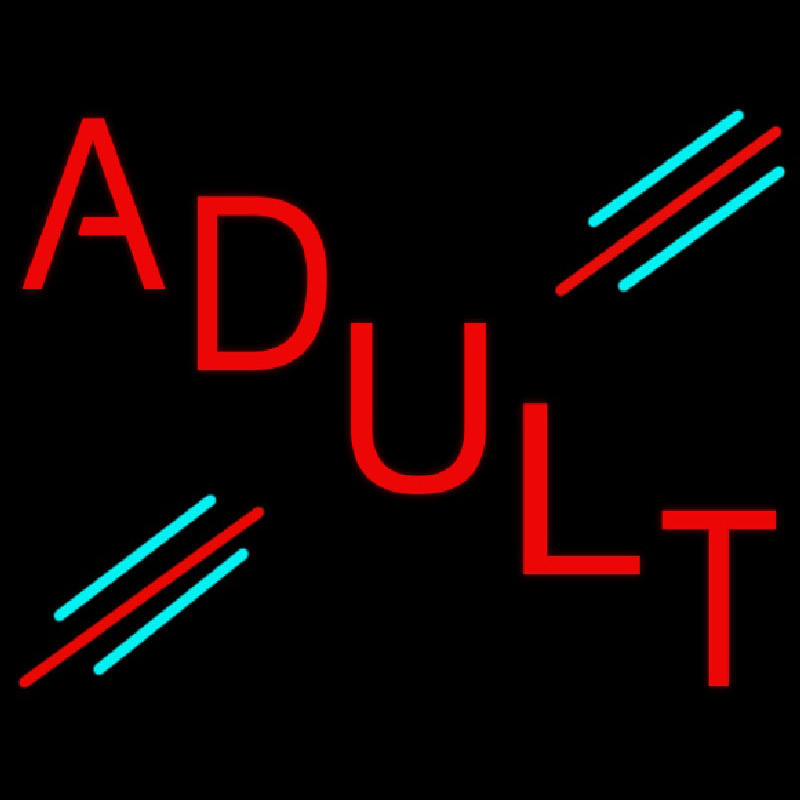 Red Adult Neonreclame