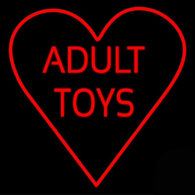 Red Adult Toys Heart Neonreclame