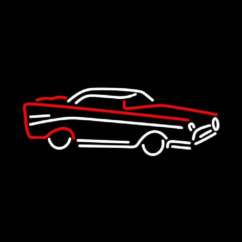 Red And White Car Logo Neonreclame