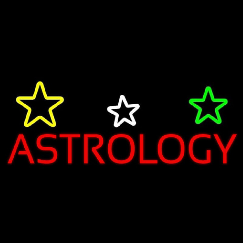 Red Astrology Neonreclame