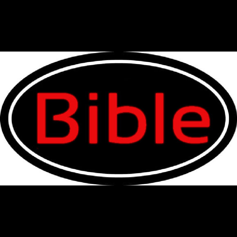 Red Bible With Border Neonreclame