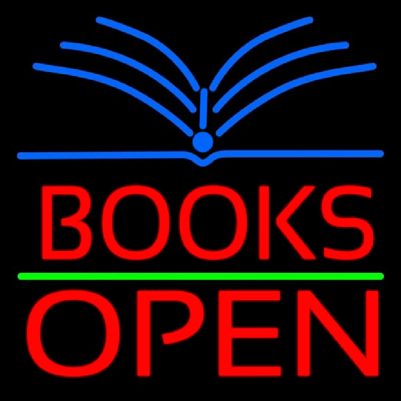 Red Books Open Neonreclame