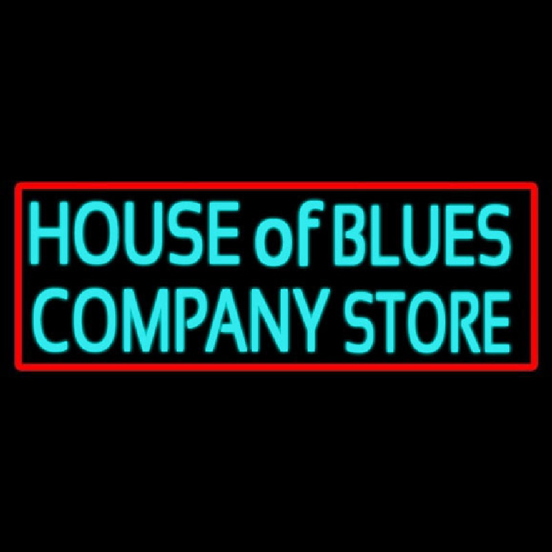 Red Border House Of Blues Company Store Neonreclame