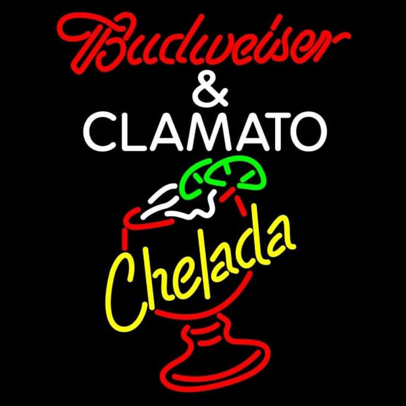 Red Budweiser Chelada Beer Sign Neonreclame