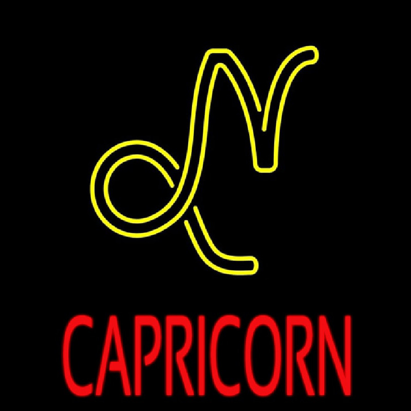 Red Capricorn Neonreclame