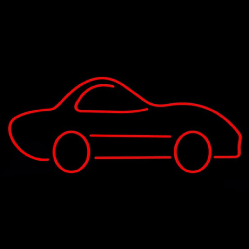 Red Car Logo Neonreclame