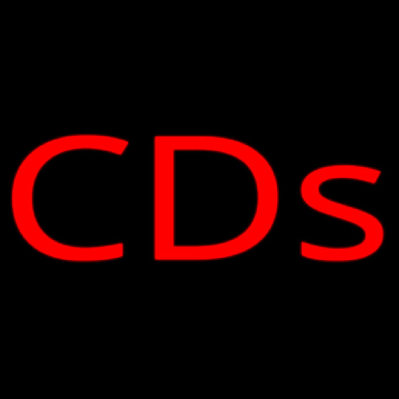 Red Cds Neonreclame