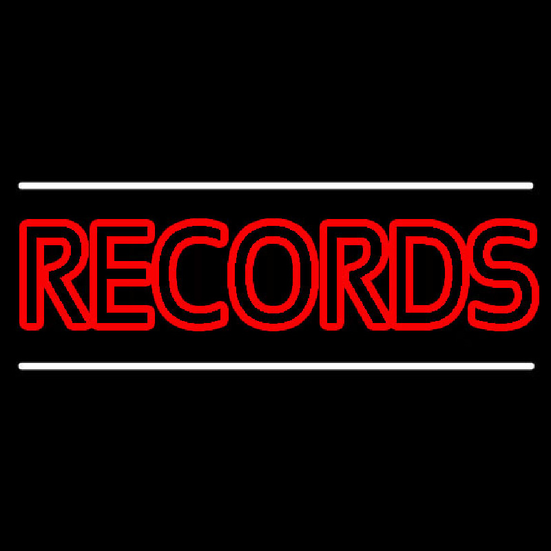 Red Colored Records Neonreclame