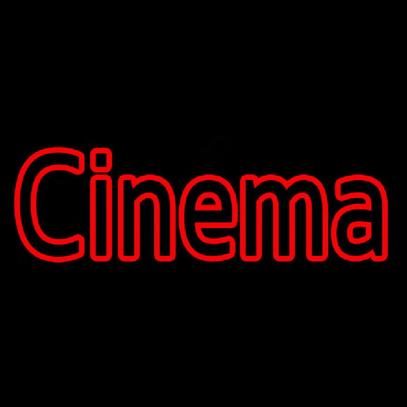 Red Double Stroke Cinema Neonreclame