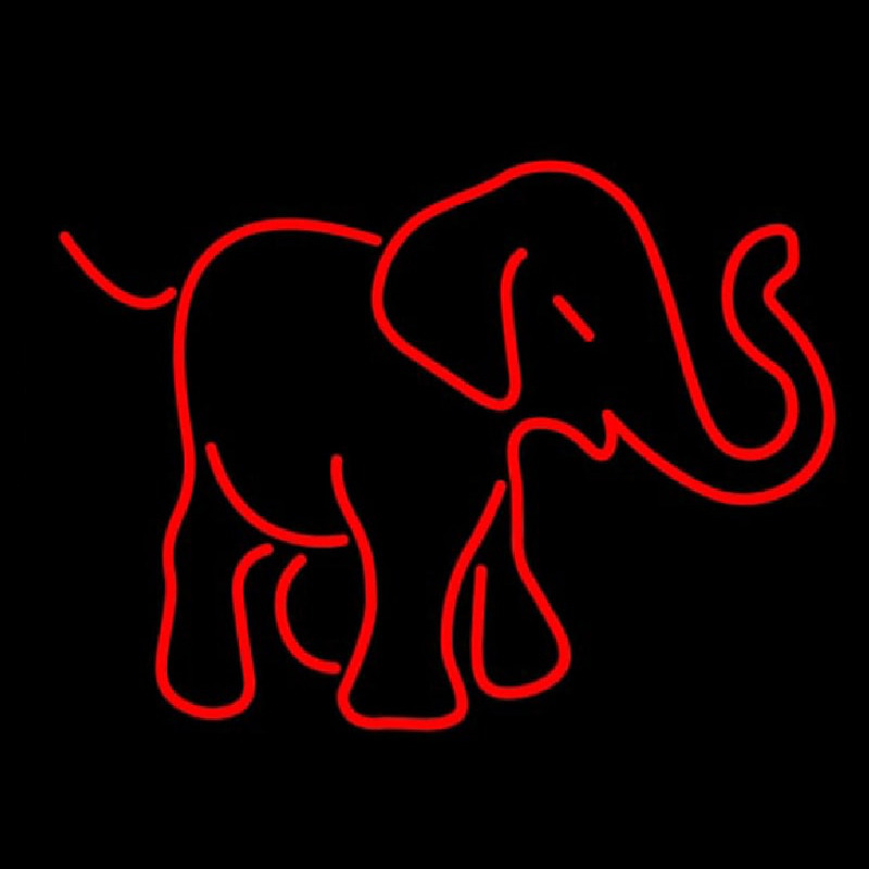 Red Elephant Logo Neonreclame