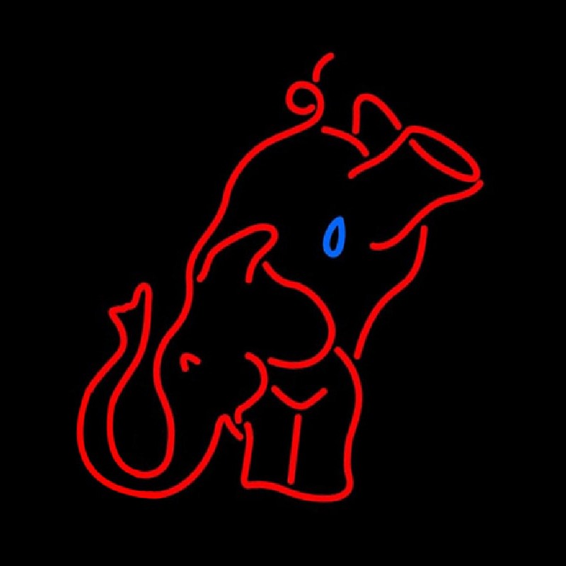 Red Elephant Neonreclame