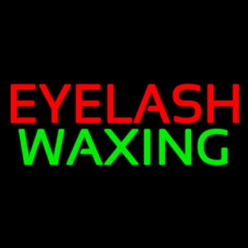 Red Eyelash Green Wa ing Neonreclame