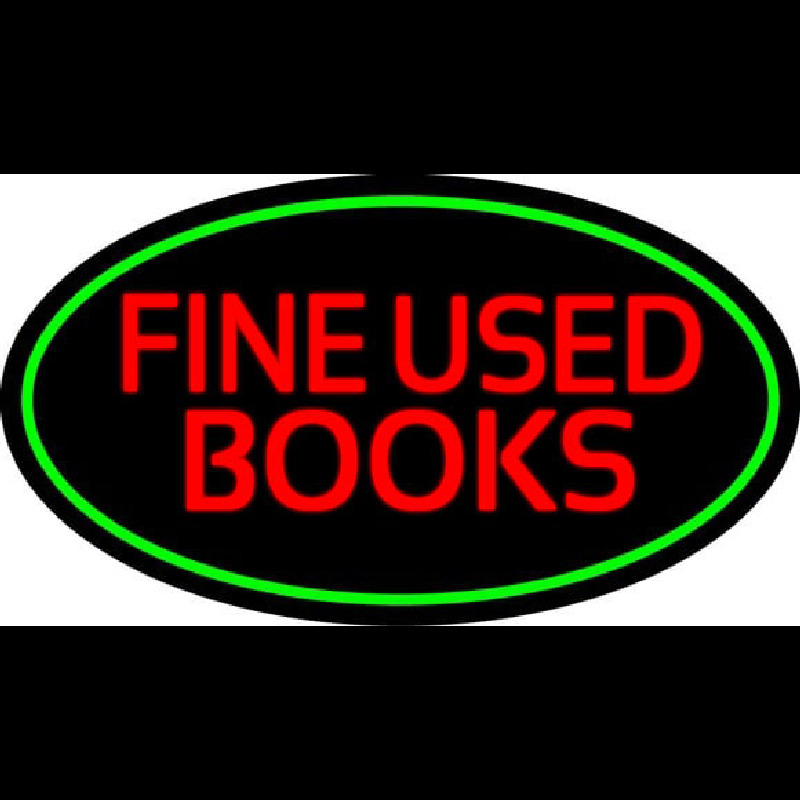 Red Fine Used Books Neonreclame