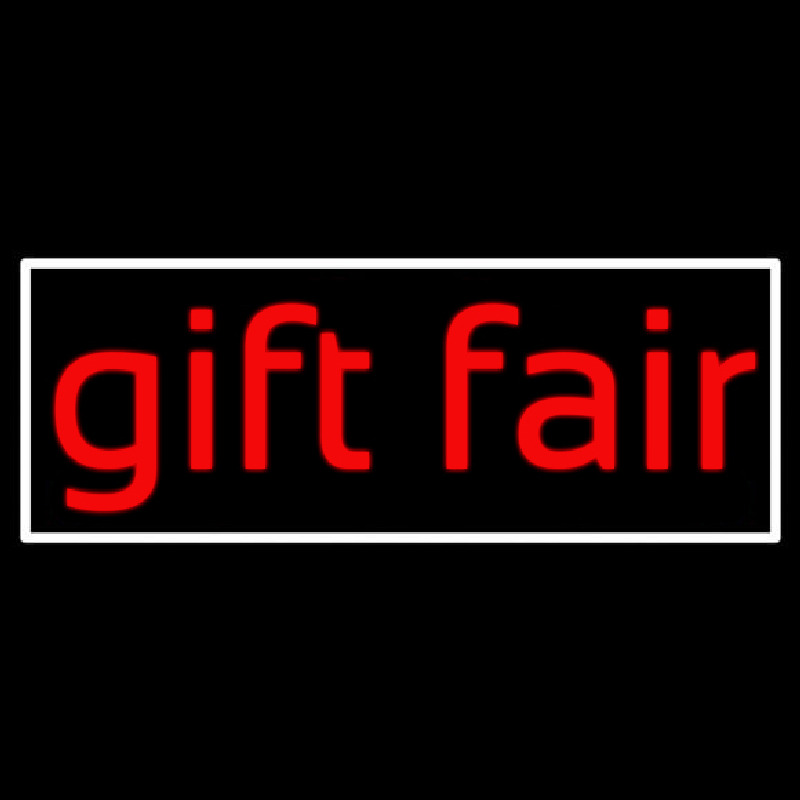 Red Gift Fair Neonreclame