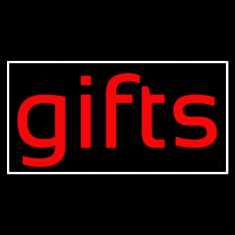 Red Gifts Stylish Neonreclame