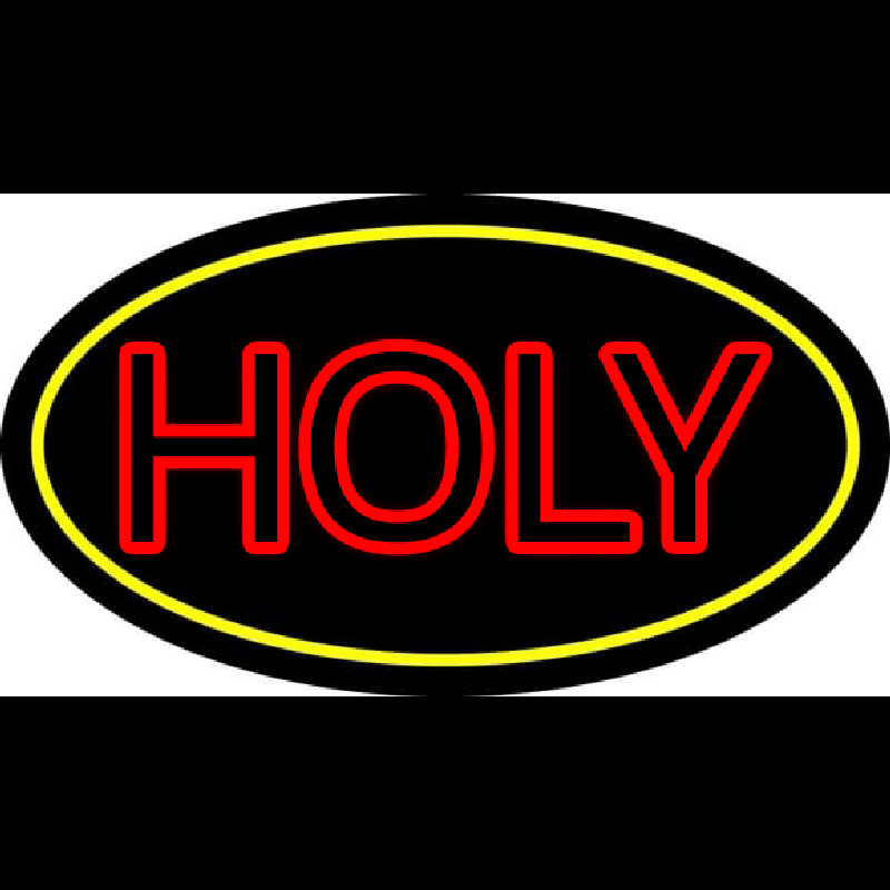 Red Holy With Border Neonreclame