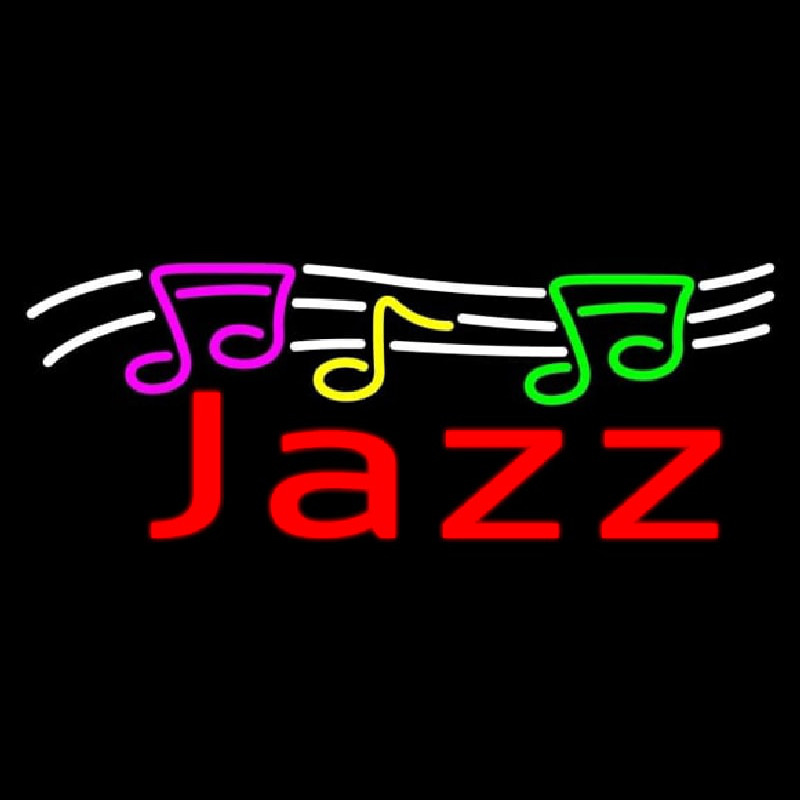 Red Jazz With Musical Note 2 Neonreclame