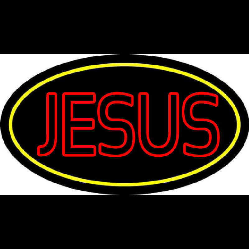 Red Jesus Block Neonreclame