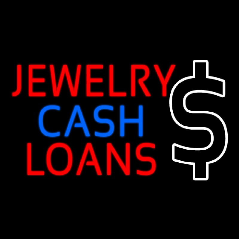 Red Jewelry Cash Loans Neonreclame