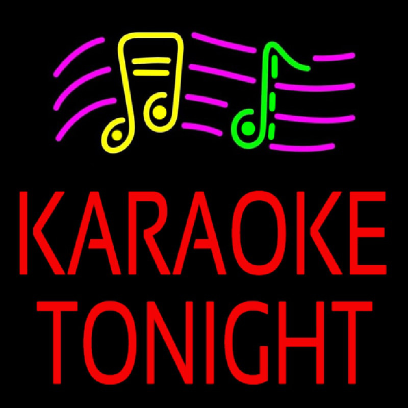 Red Karaoke Night Block 2 Neonreclame