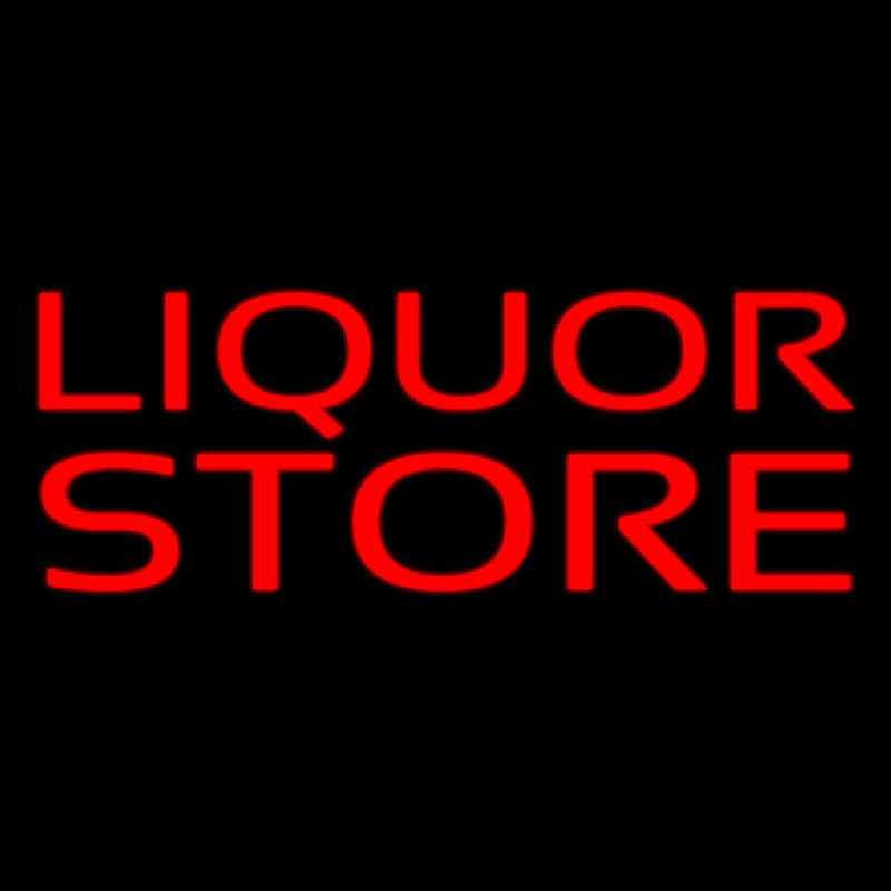 Red Liquor Store Neonreclame