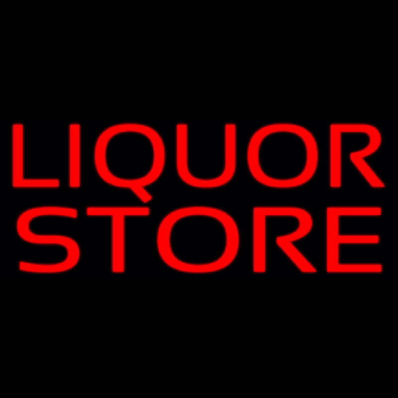 Red Liquor Store Neonreclame