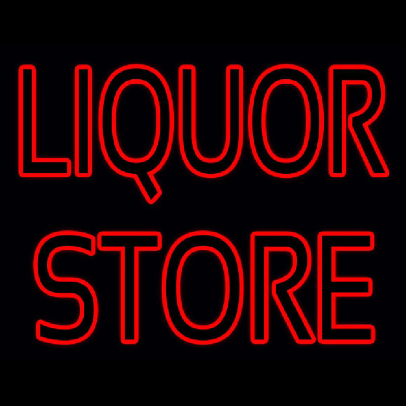 Red Liquor Store Neonreclame