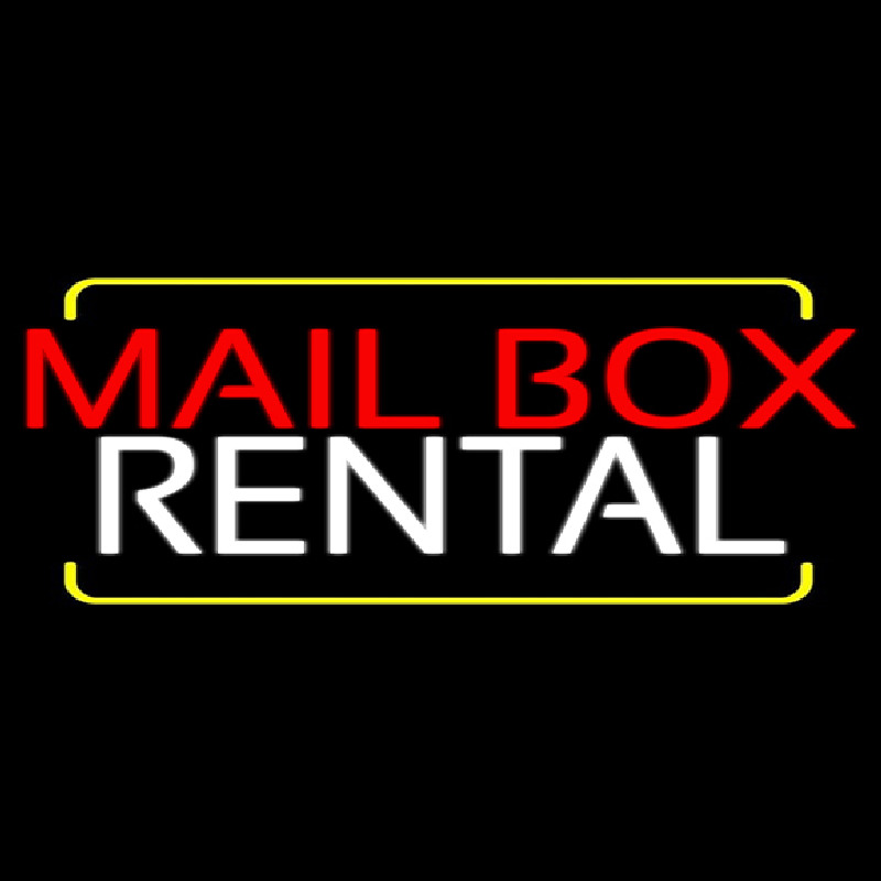 Red Mailbo  Blue Rental 1 Neonreclame