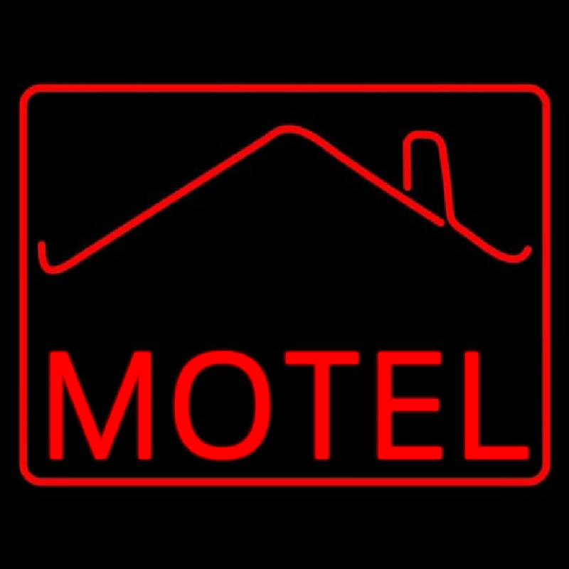 Red Motel With Symbol Neonreclame