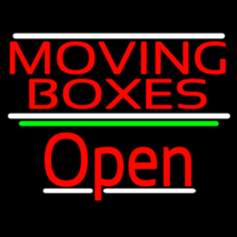 Red Moving Bo es Open 3 Neonreclame