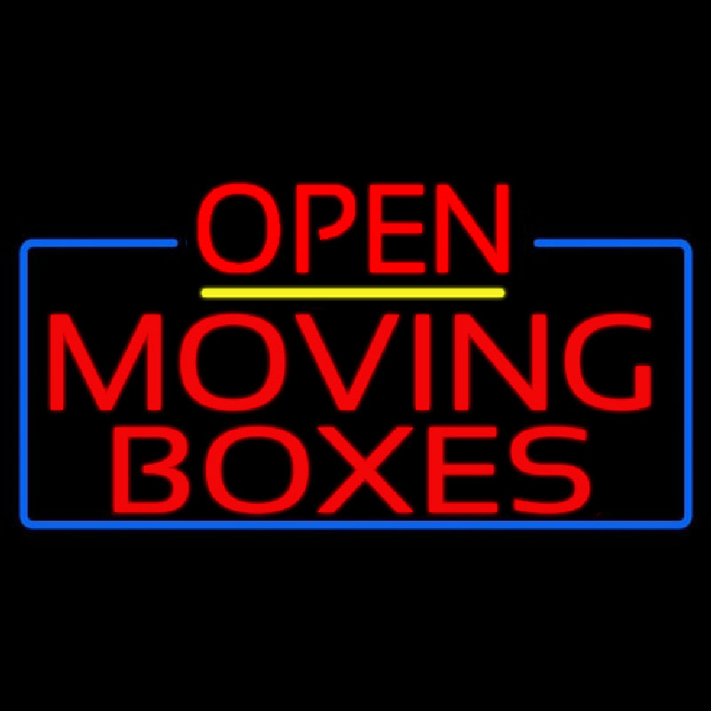 Red Moving Bo es Open 4 Neonreclame