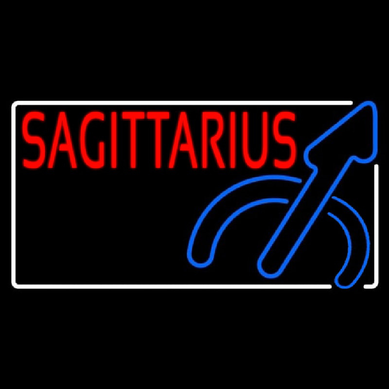 Red Sagittarius Neonreclame