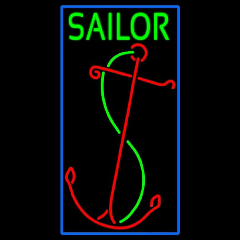 Red Sailor Logo Neonreclame