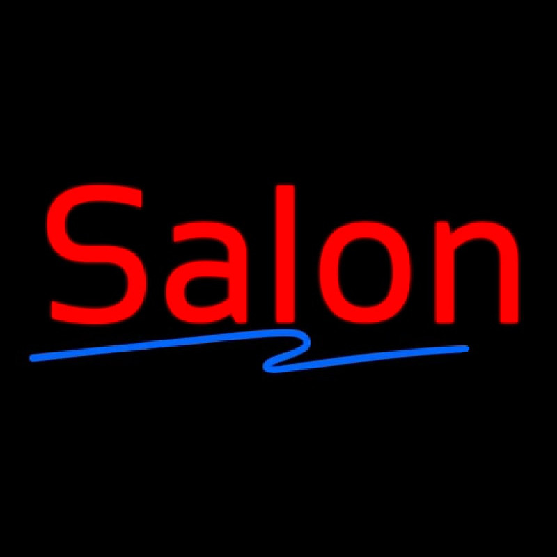 Red Salon Blue Line Neonreclame