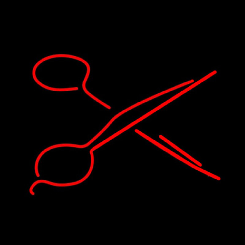 Red Scissors Neonreclame