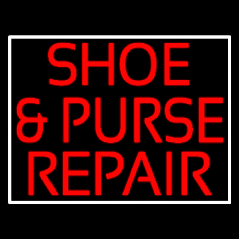 Red Shoe And Purse Repair Neonreclame