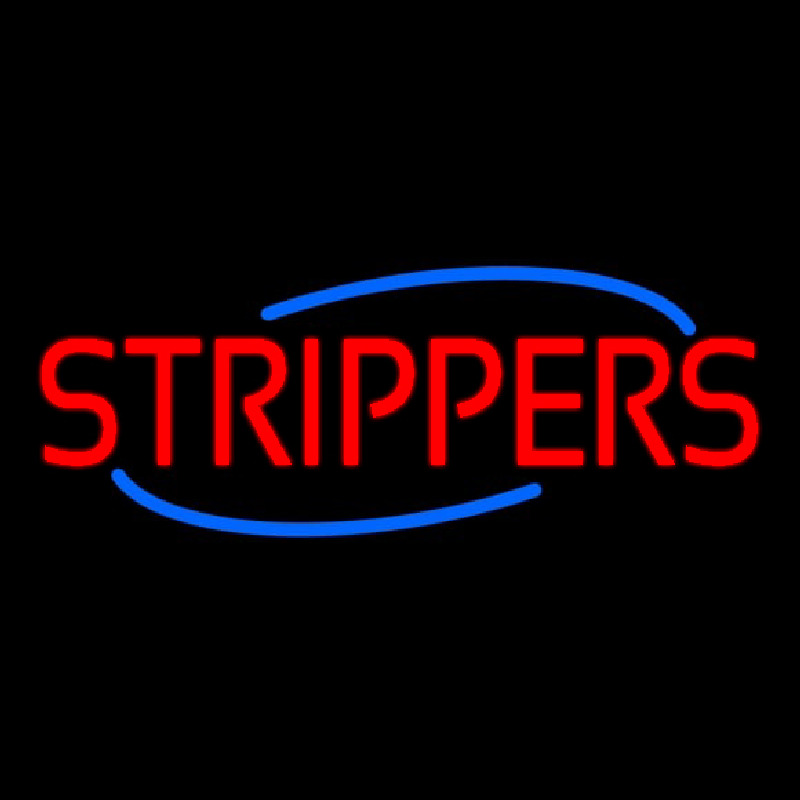 Red Strippers Neonreclame