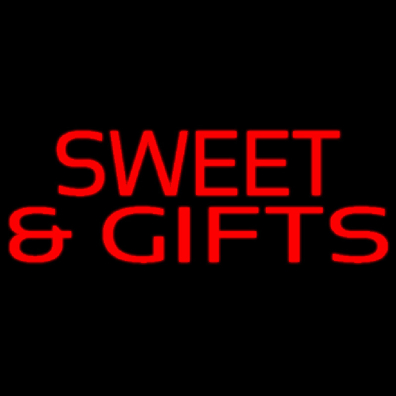 Red Sweets And Gifts Neonreclame