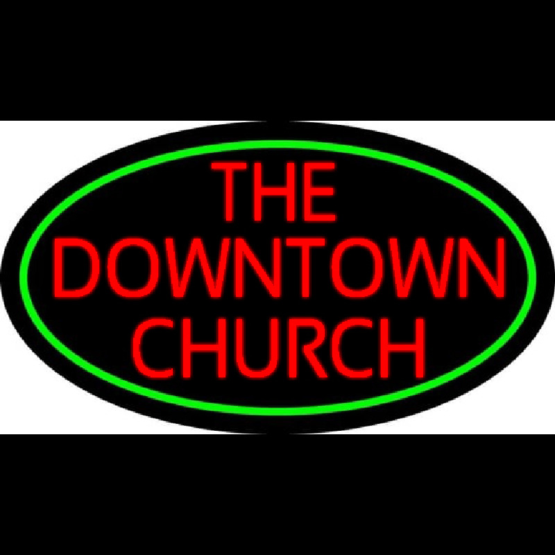 Red The Downtown Church Neonreclame