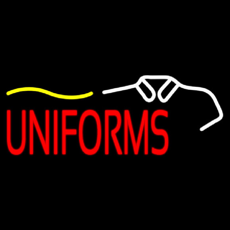 Red Uniforms White Shirt Logo Neonreclame