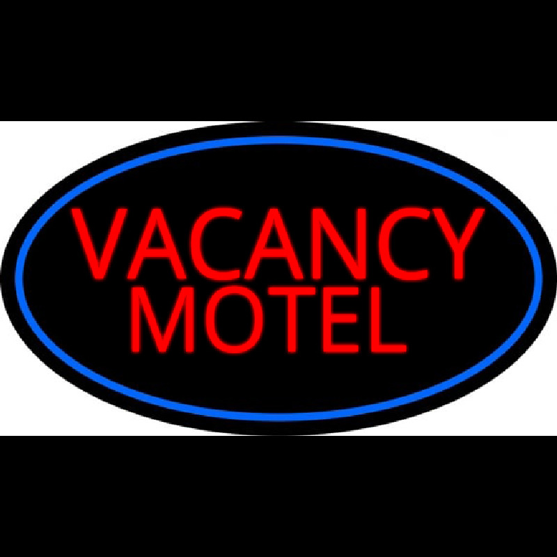 Red Vacancy Motel With Blue Border Neonreclame