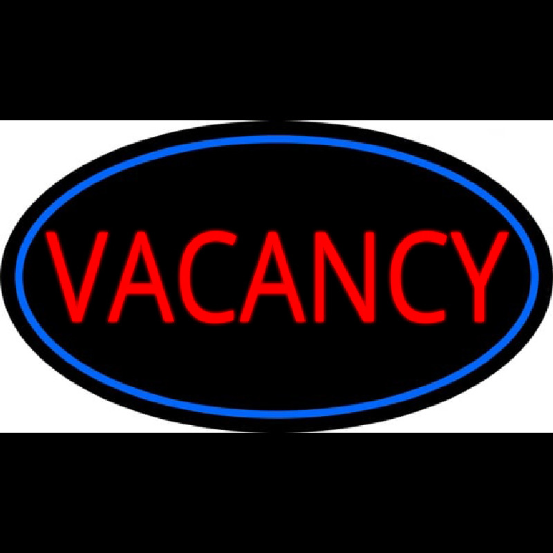 Red Vacancy With Blue Border Neonreclame