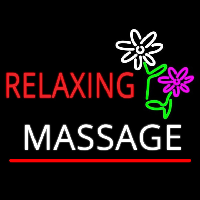 Rela ing Massage Neonreclame