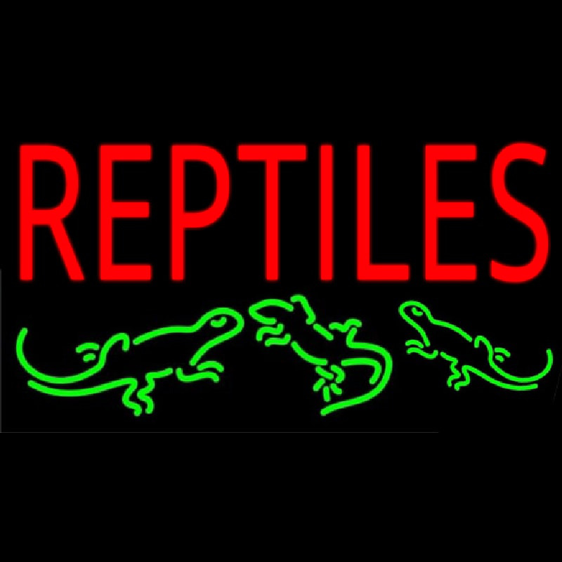 Reptiles 1 Neonreclame