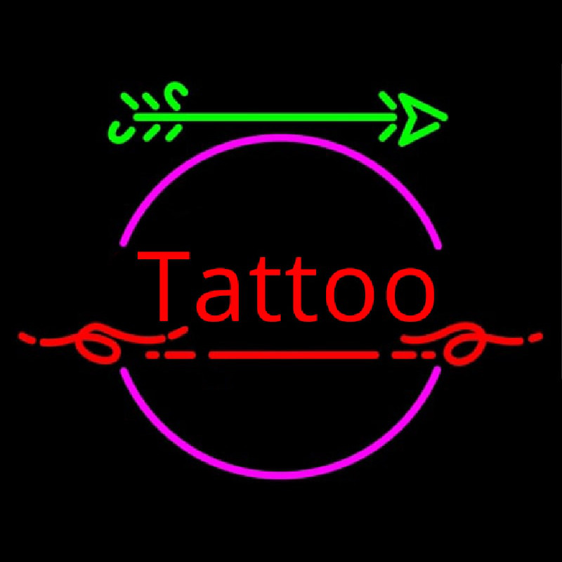 Retro Tattoo Arrow Neonreclame