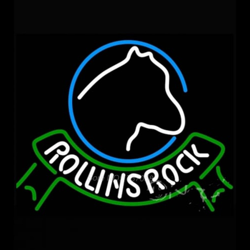 Rolling Rock Horsehead Ribbon Neonreclame