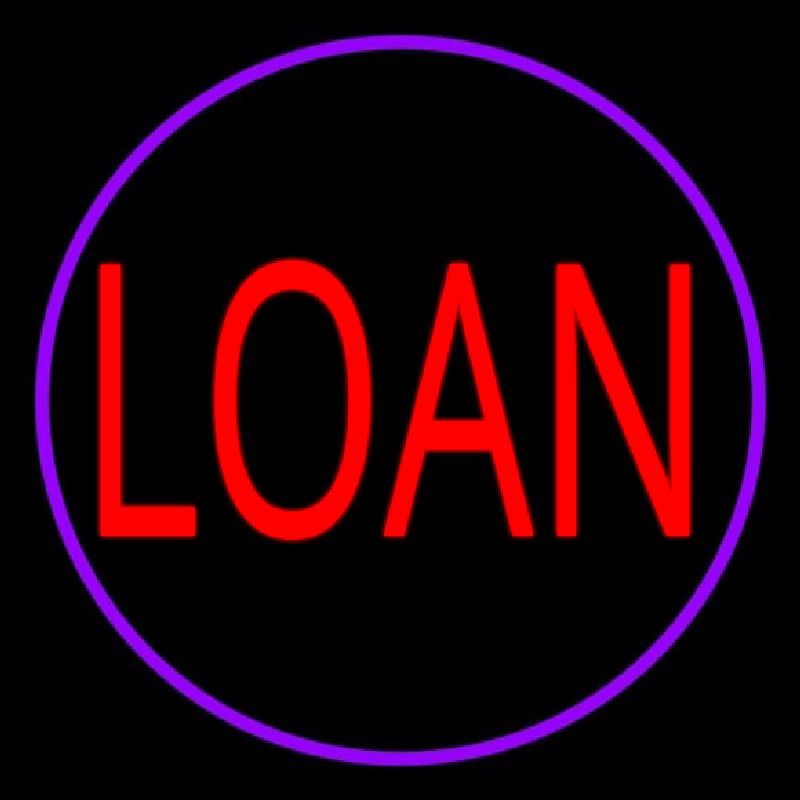 Round Loan Neonreclame